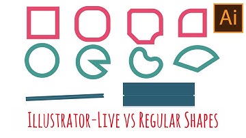 Illustrator - Live Shape vs Regular Shapes - what they are and how they differ