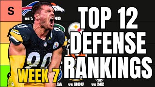 Top 12 Fantasy Football Defense Rankings For Week 7