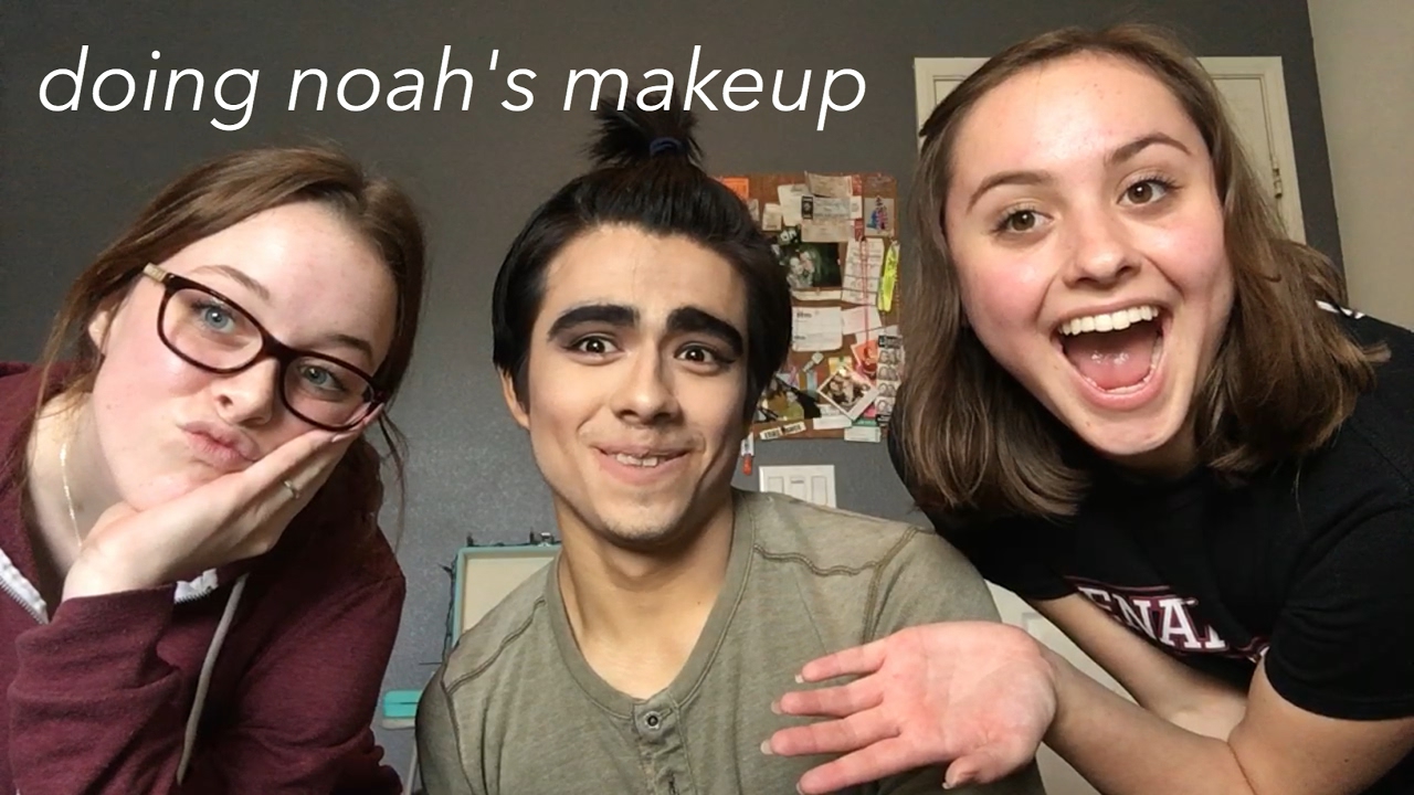 DOING NOAH'S MAKEUP ft. moah380 | brit & jess