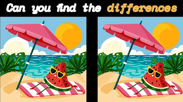 🧩Can you find 3 differences in 60 seconds? [Spot the difference game]