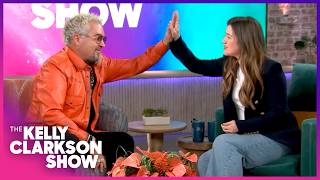 Guy Fieri & Kelly Clarkson Finally Meet In-Person!