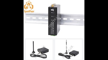 Spotpear RS232/RS485/RS422 to LoRa Rail-type data transmission terminal DTU for Sub-GHz LF/HF