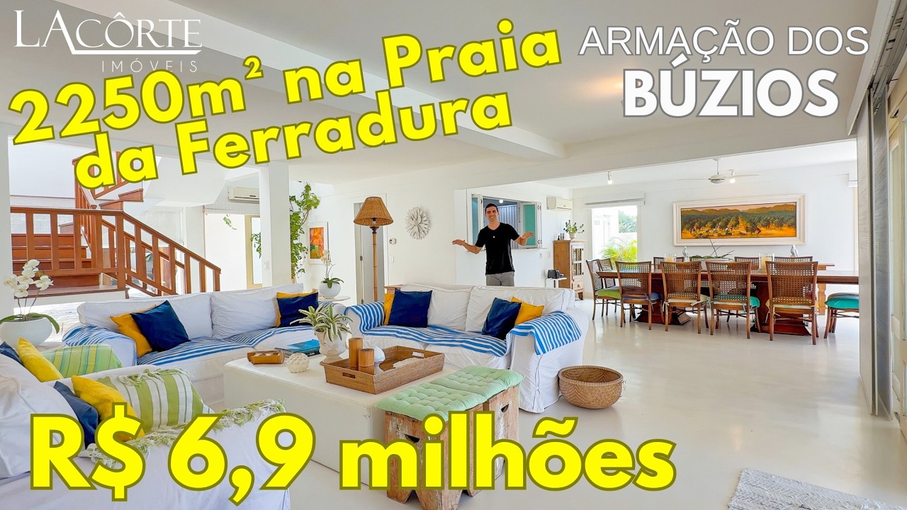 Búzios: MANSÃO ENCANTADORA na Ferradura a 300m da PRAIA, área de lazer APAIXONANTE, SALÃO DE JOGOS!!