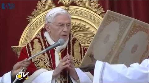 Papal Blessing of Benedict XVI at Christmas 2012