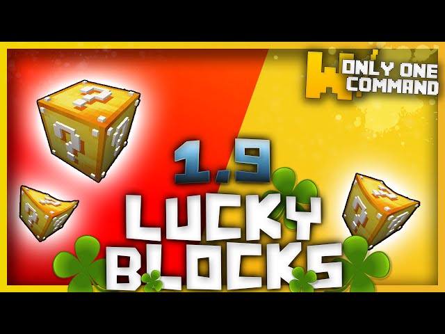 Minecraft: Lucky Blocks in only one command! (1.8) 