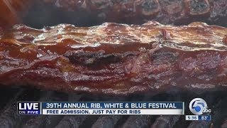 Rib, White and Blue