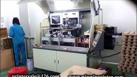 Automtaic Full Servo  screen printing machine for oval glass container