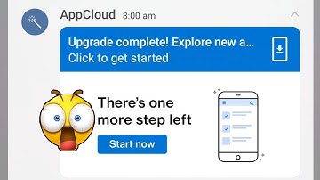 App Cloud upgrade complete Explorer new click to get started Samsung app cloud