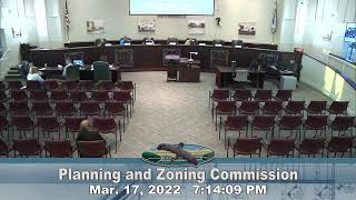 March 17, 2022 - Planning and Zoning Committee Meeting