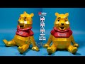 Diy pooh bear paper craft winnie the pooh papercraft  how to make pooh bear low poly step by step