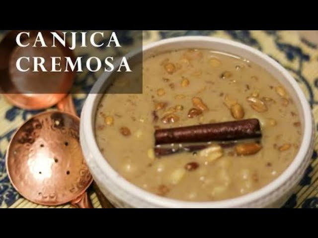 RECEITA DE CANJICA COM AÇÚCAR QUEIMADO E AMENDOIM
