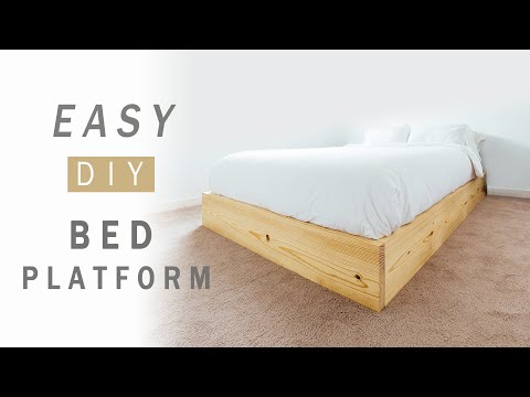 Easy DIY Bed Platform (with plans!) | How To Make