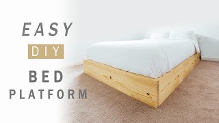 Easy DIY Bed Platform (with plans!) | How To Make