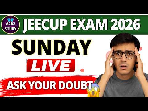 SUNDAY LIVE 28 JUNE | Up polytechnic Entrance Exam 2026 | A2B2 STUDY Live