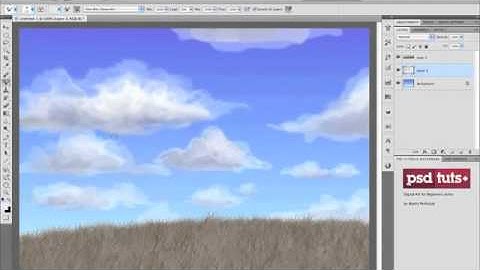 How to Paint Clouds With Photoshop