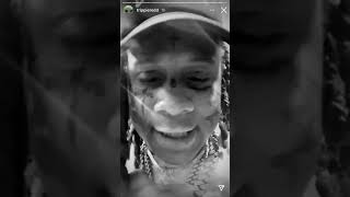 Trippie Redd dissing Blueface wearing his girl chain (red face)