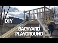 Diy backyard playground out of lumber