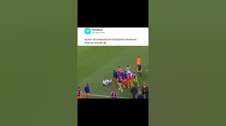 Bagarre pendant le match de Coupe de Monde 🤯