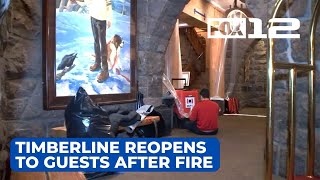Timberline Lodge reopens to guests two days after roof fire