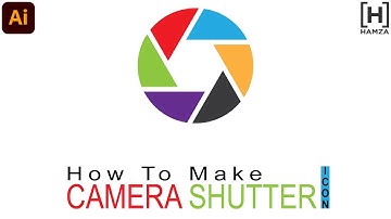 How To Make CAMERA SHUTTER Icon || Adobe Illustrator Tutorial || Logo Design By HAMZA