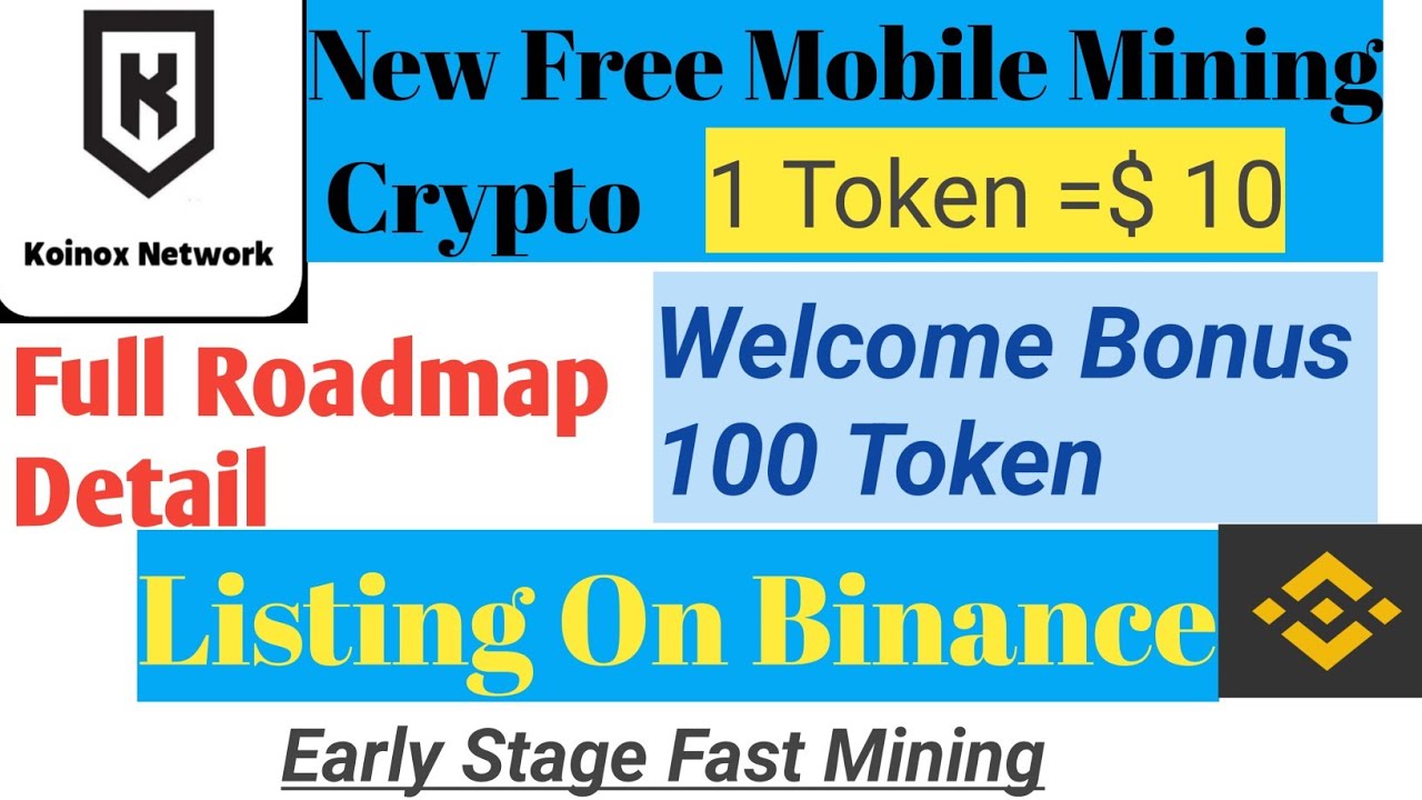 Koinox network new free mobile Mining app/login procedure/ Full roadmap detail/ Fast mining/ Binance
