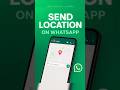 how to send location on whatsapp #shorts #viral
