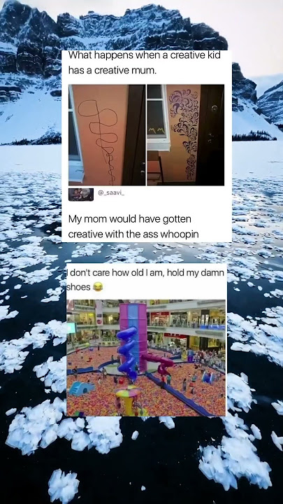 A creative mom and son