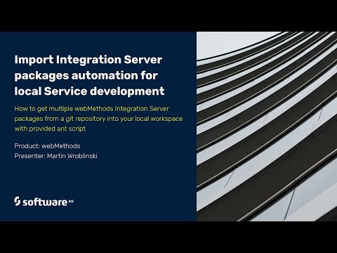 Import Integration Server packages automation for local Service Development