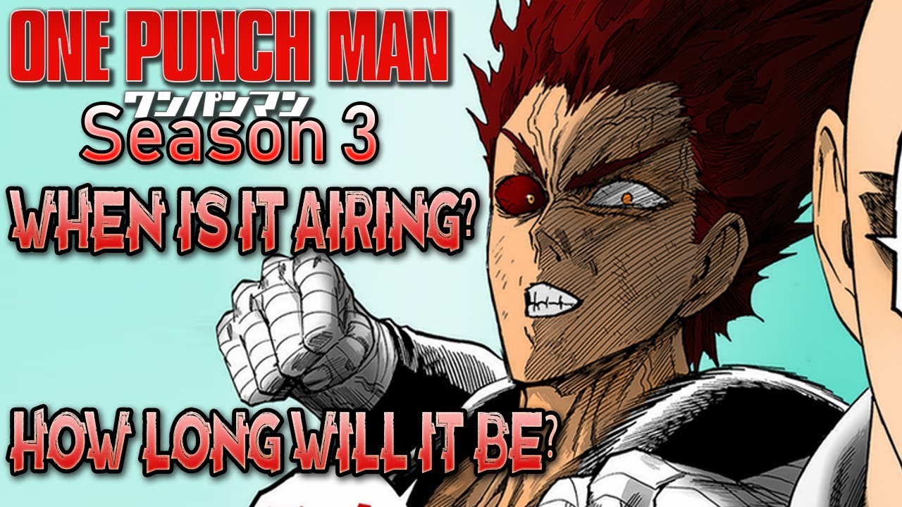 One Punch Man Season 3 Information YouTube