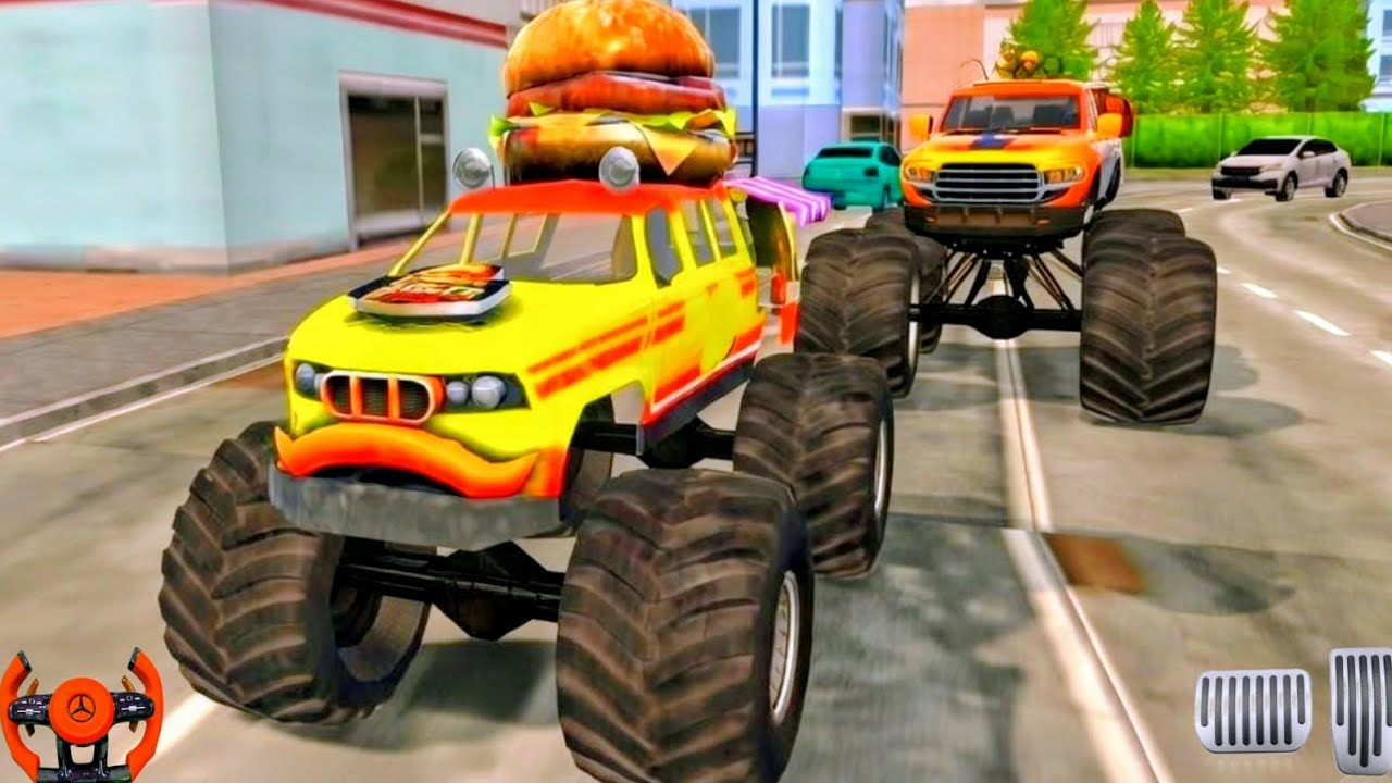 4x4 Monster Truck Simulator | Monster truck Race and stunt | Monster Truck race open world |