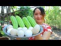 Yummy Egg Cooking Bitter Gourd Recipe - Egg Stir Fry Bitter Gourd - Cooking With Sros