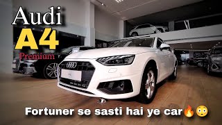 Audi A4 2024🔥Fortuner se bhi sasti hai ye Audi ki car😲Feature loaded car🙌