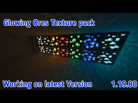 Download Glowing Ores Texture pack | Work in latest Version | 1.19.80 ...