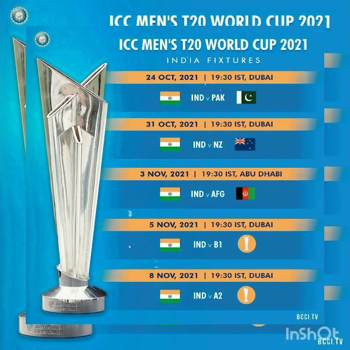Indian team schedule 2021 T20 would cup shortvideo YouTube