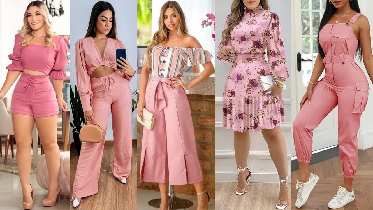 LINDOS OUTFITS DE MODA COLOR ROSA VIEJA 2022/ COMBINACIONES DE MODA USANDO EL COLOR ROSA VIEJA! -