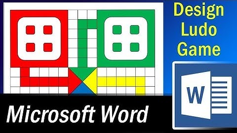How to design Ludo Game in MS Word - Microsoft Word Tutorial