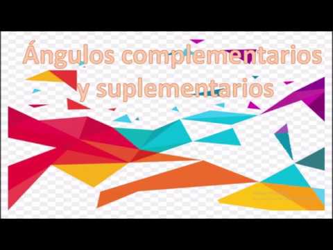 Ángulos Complementarios y Suplementarios - YouTube