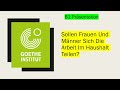 Sollen Frauen und Männer sich die Arbeit im Haushalt teilen? |  B1 Präsentation