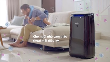 [Kimlong.vn] Máy lọc không khí Sharp kết nối qua điện thoại - Sharp FP-J80EV-H