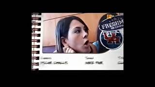 Estudiantes de primer año en el programa de televisión sobre problemas en el campus
