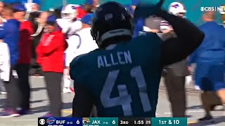 Josh Allen&#39;s 1st career INT is against Josh Allen...