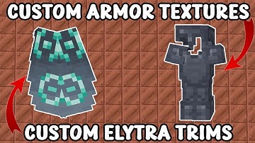 How to add CUSTOM Armor Textures & Elytra Trims - Minecraft 24w36a