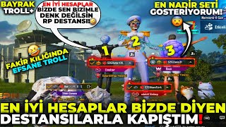 TÜRKİYE’NİN EN İYİ HESAPLARI BİZDE DİYEN DESTANSILARA 😨🤫 FAKİR KILIĞINDA 1v3 ATTIM 🤣| PUBG MOBİLE