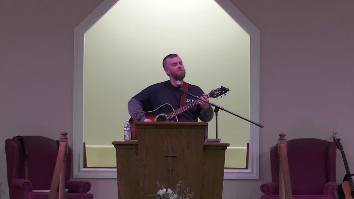 Jason Blackwell singing "How Great is Our God"