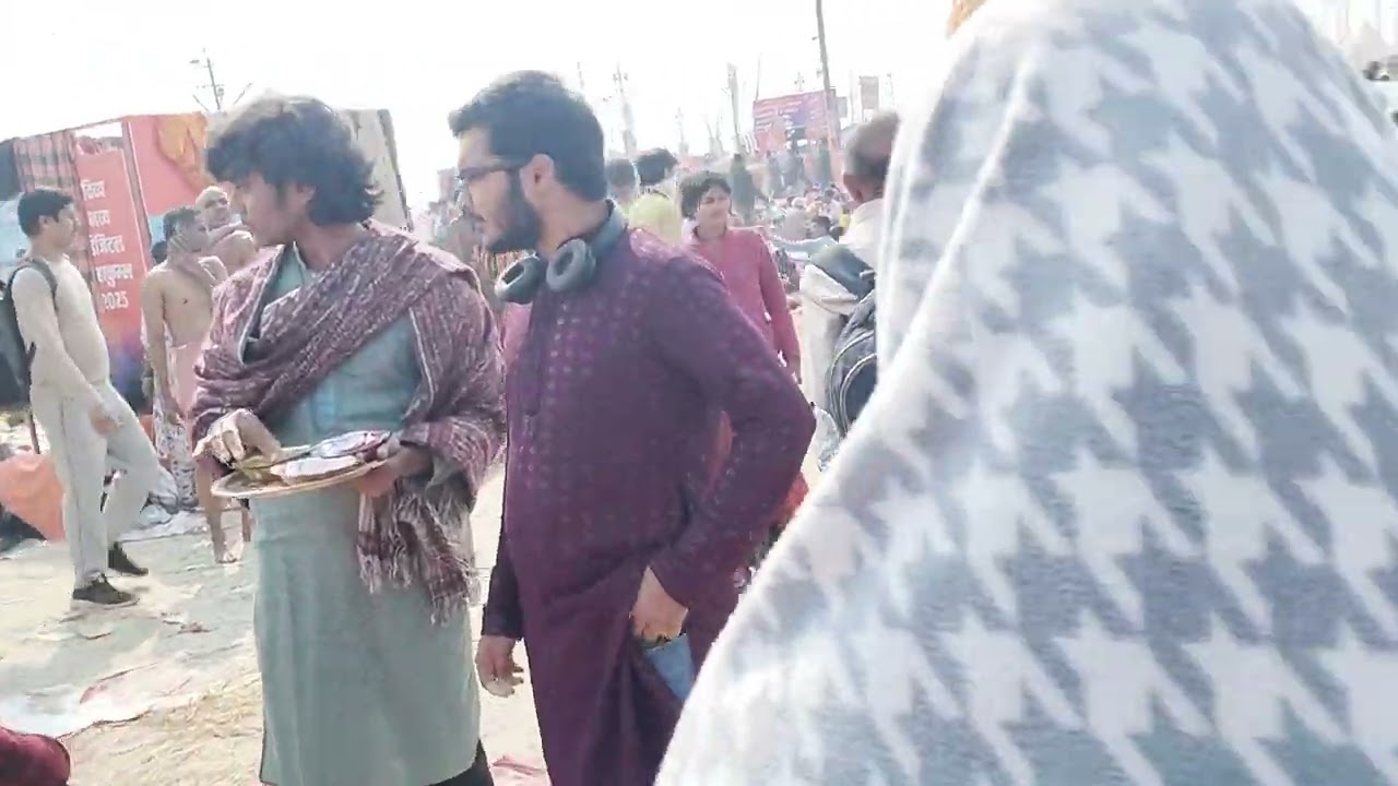 महाकुंभ 2025 प्रयागराज संगम घाट 🕉️🔱 #sacredbath #mahadev #shiv 