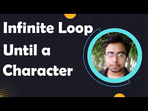 How To Take Input and Print Something Within An Infinite Loop Until A Specific Character