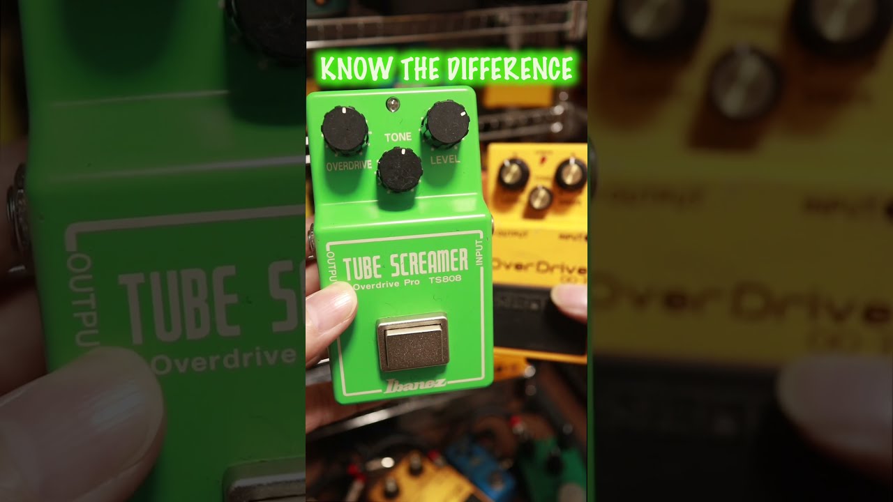 BOSS OverDrive OD-3 高輝度緑LED 改 TS 808とBOSS OD-3の違い🎸#ts808 #bossod3 #guitarpedals