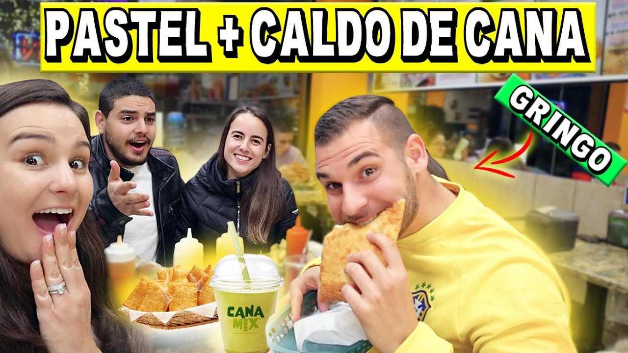 🇧🇷 Gringo Provando Pastel & Caldo de Cana Pela Primeira Vez
