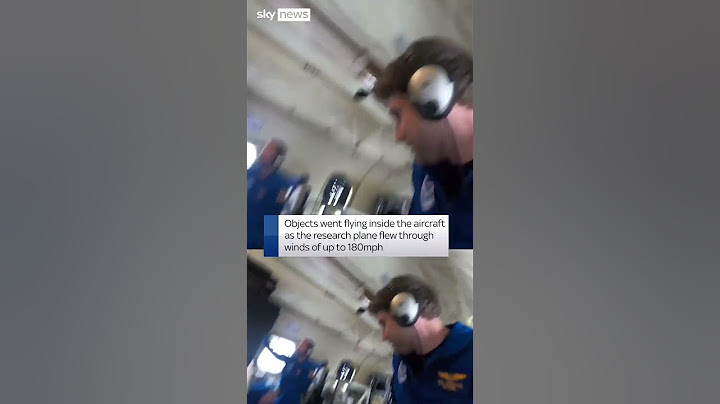 Inside a plane flying through Hurricane Milton