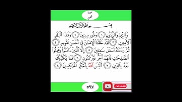 سورة التين (والتين والزيتون وطورسينين)محمود عادل